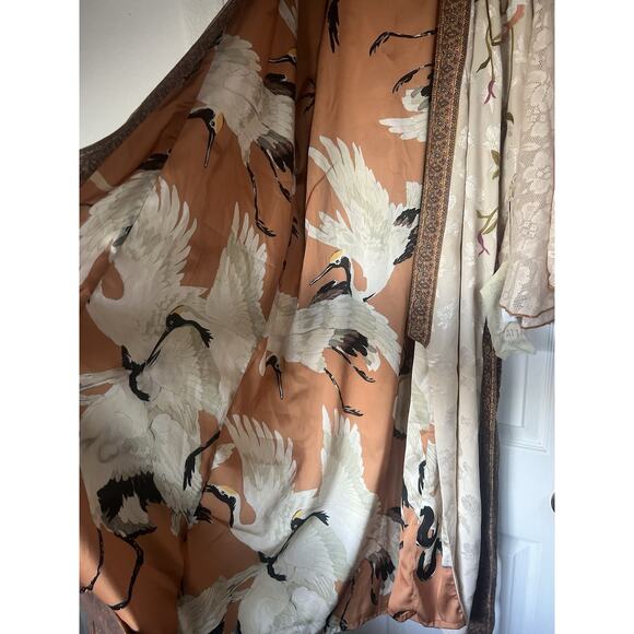 NWT Aratta My Beauty Topper Reversible Kimono In Vintage Pearl Small - Picture 12 of 16